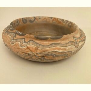 Comanche Tx Clay Pottery Bowl - Southwestern Style in Earthen Tones